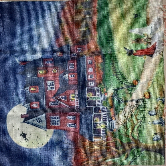 Haunted House Pillow Cover. Halloween. Trick-or-treat - Picture 13 of 13